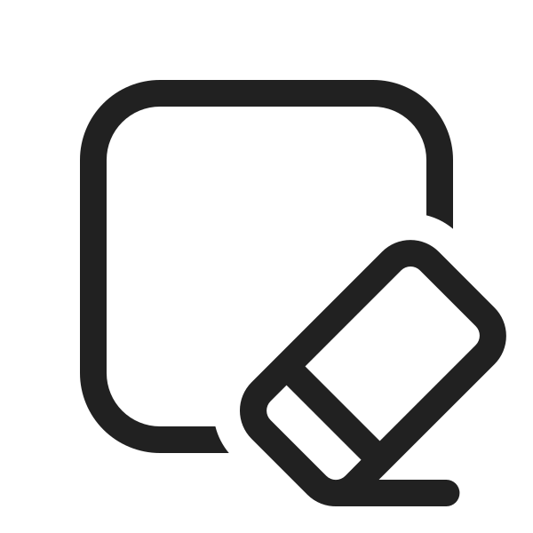 Ic Fluent Square Eraser 20 Regular