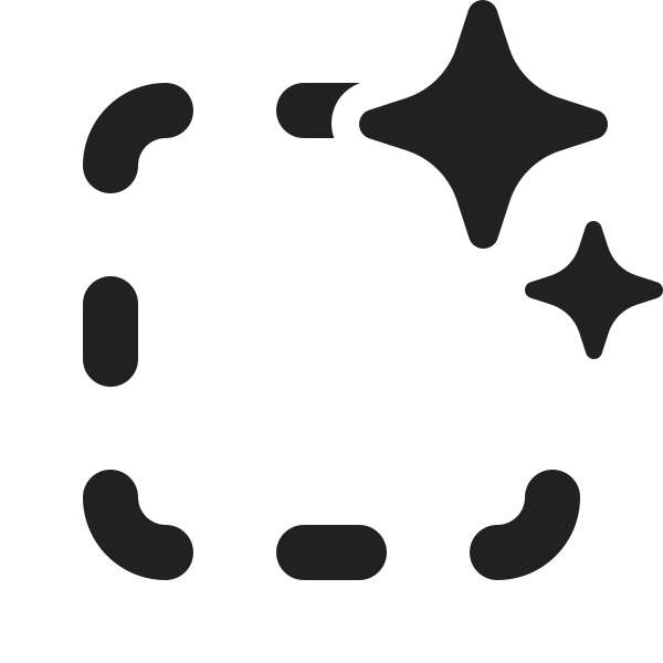 Ic Fluent Square Hint Sparkles 24 Filled