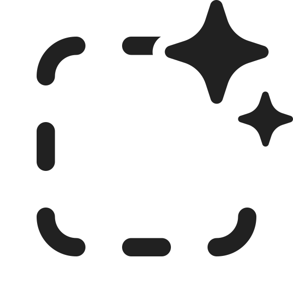 Ic Fluent Square Hint Sparkles 48 Filled