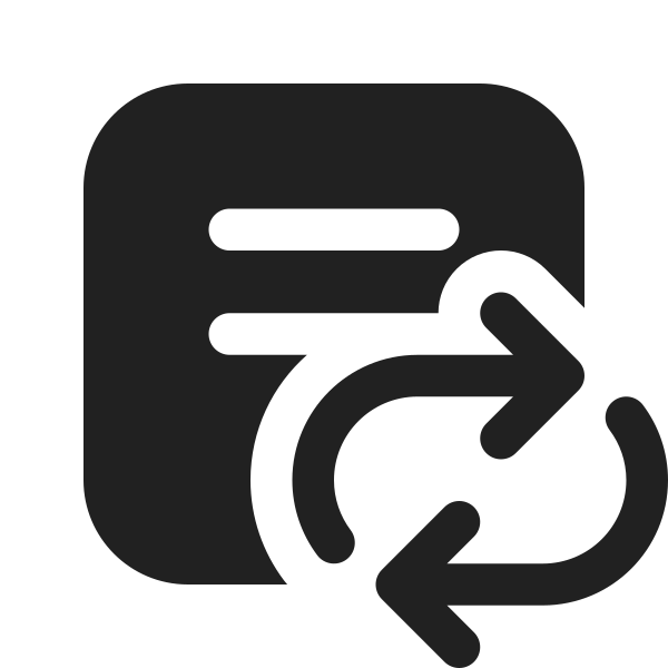 Ic Fluent Square Text Arrow Repeat All 16 Filled