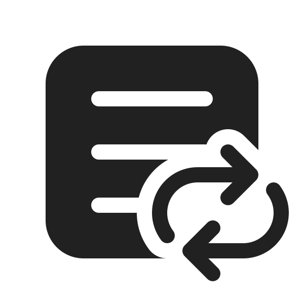 Ic Fluent Square Text Arrow Repeat All 20 Filled