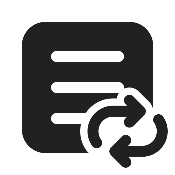 Ic Fluent Square Text Arrow Repeat All 24 Filled
