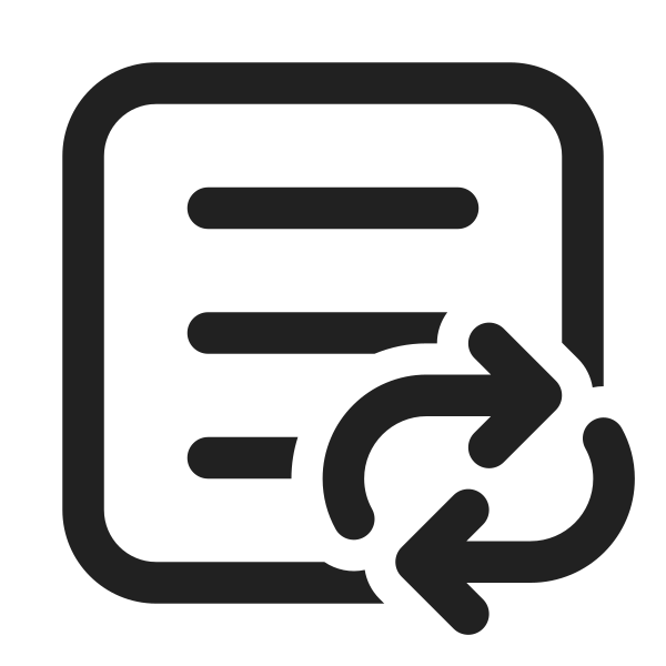 Ic Fluent Square Text Arrow Repeat All 32 Regular