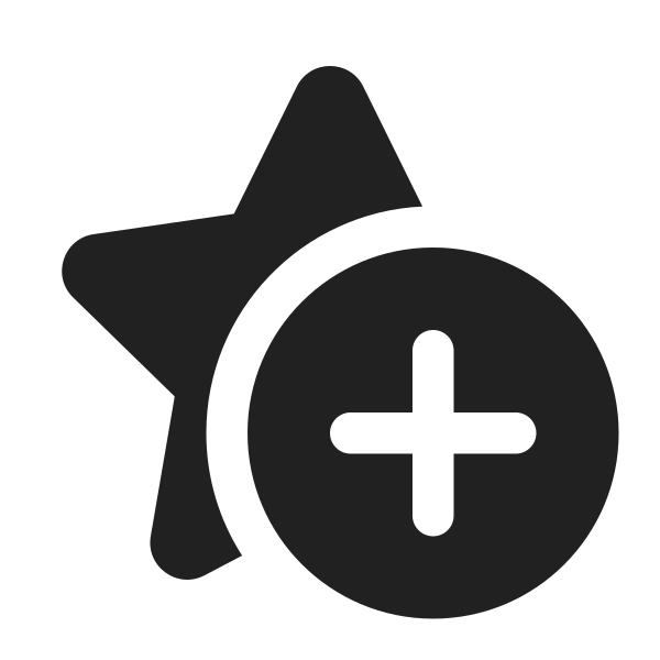 Ic Fluent Star Add 16 Filled