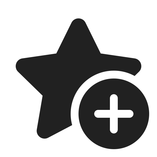 Ic Fluent Star Add 20 Filled