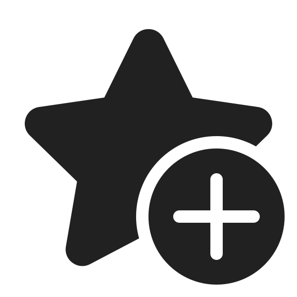 Ic Fluent Star Add 24 Filled