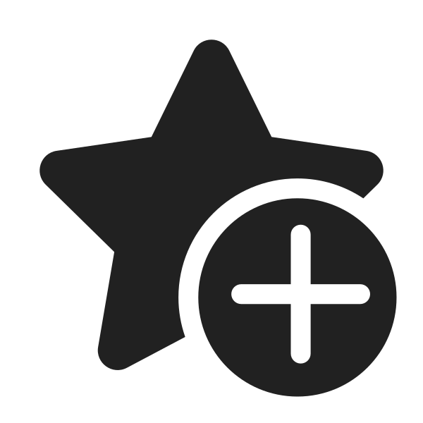 Ic Fluent Star Add 32 Filled