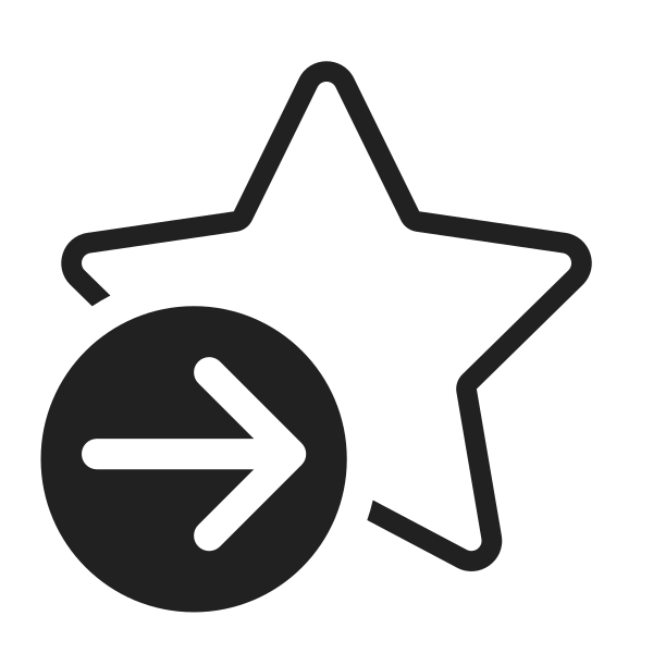 Ic Fluent Star Arrow Right 32 Light