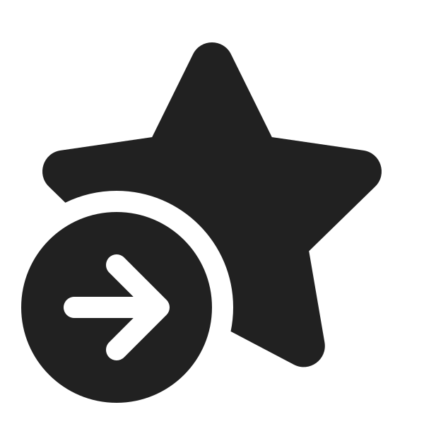 Ic Fluent Star Arrow Right Start 20 Filled
