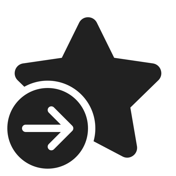 Ic Fluent Star Arrow Right Start 24 Filled