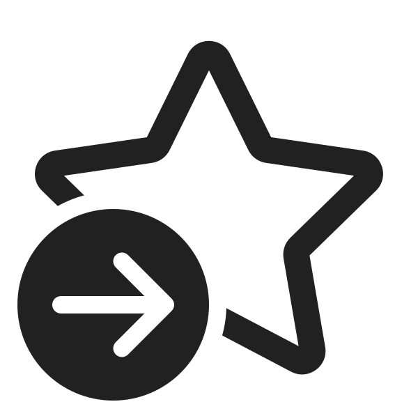Ic Fluent Star Arrow Right Start 24 Regular