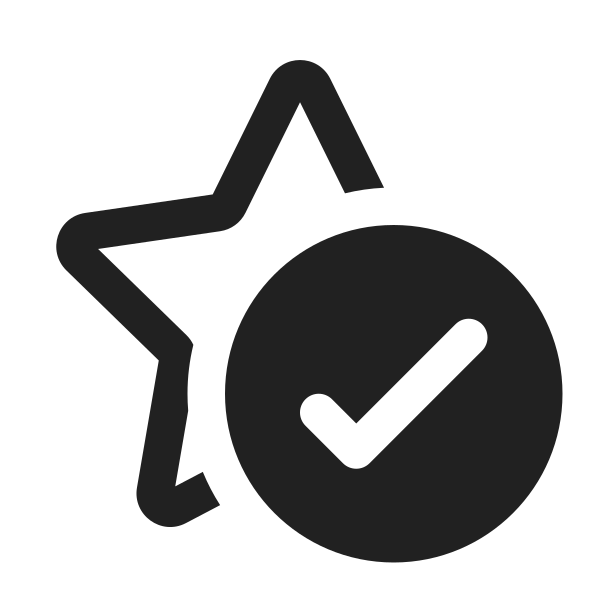 Ic Fluent Star Checkmark 16 Regular