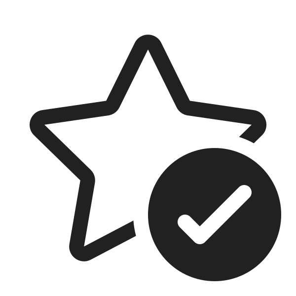Ic Fluent Star Checkmark 20 Regular