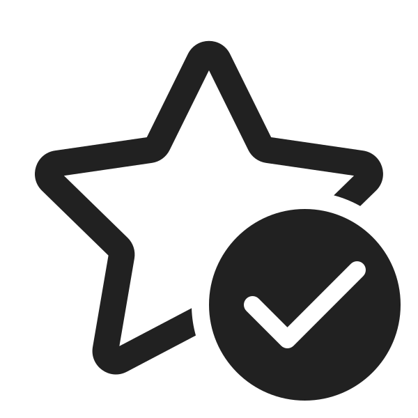 Ic Fluent Star Checkmark 24 Regular