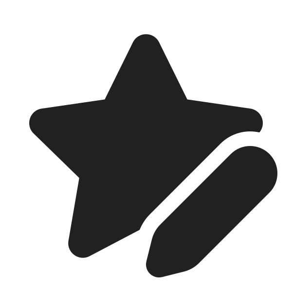 Ic Fluent Star Edit 20 Filled