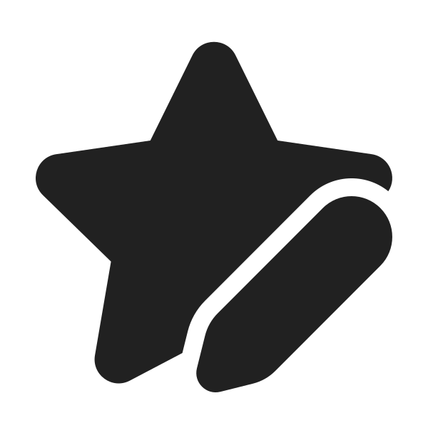 Ic Fluent Star Edit 24 Filled