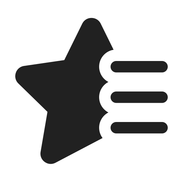 Ic Fluent Star Line Horizontal 3 24 Filled