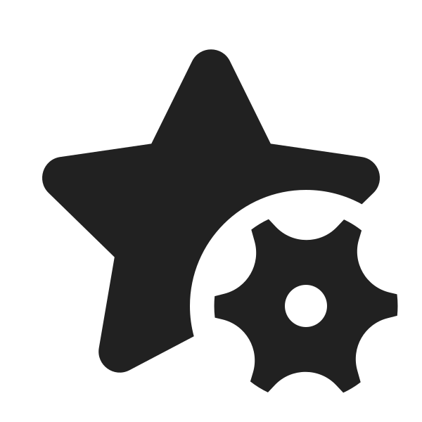 Ic Fluent Star Settings 20 Filled
