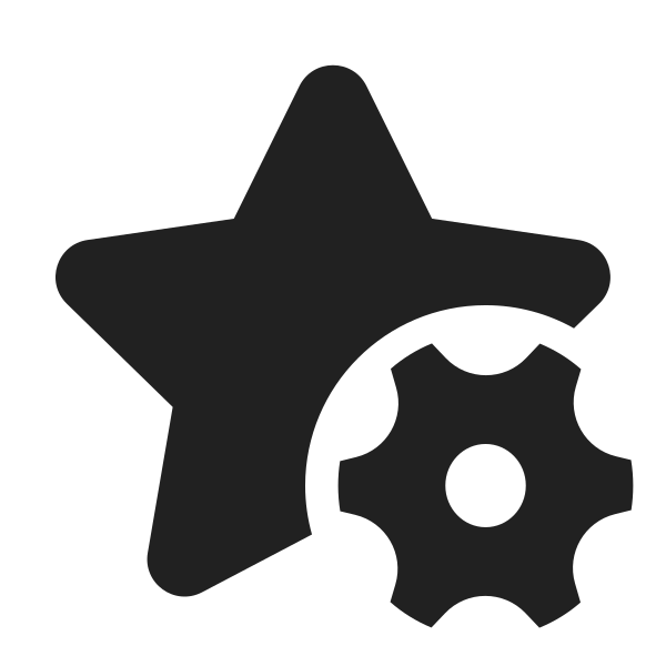Ic Fluent Star Settings 24 Filled