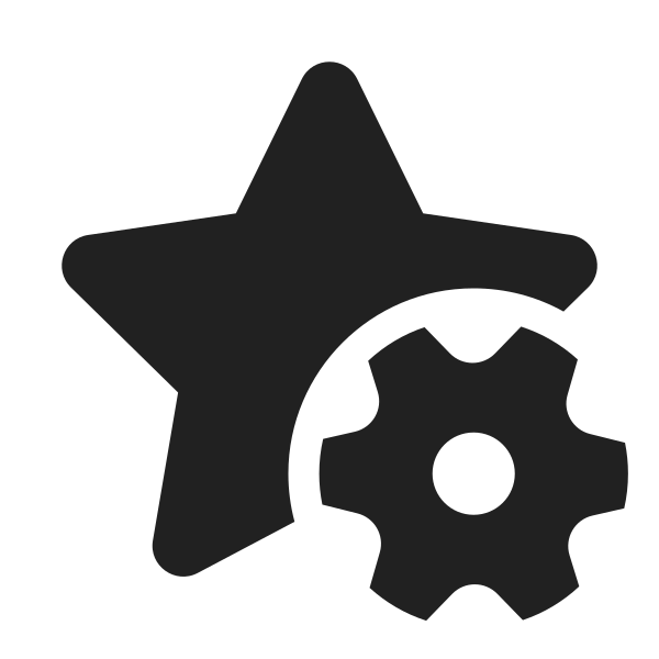 Ic Fluent Star Settings 32 Filled
