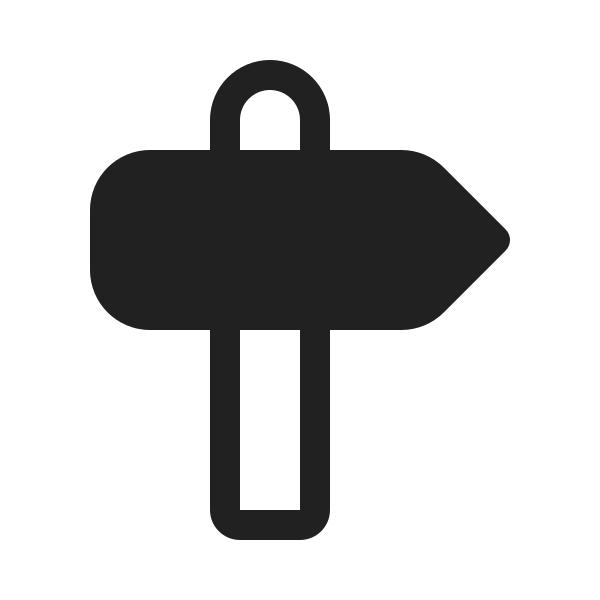 Ic Fluent Street Sign 20 Filled