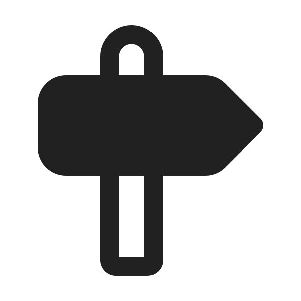Ic Fluent Street Sign 24 Filled