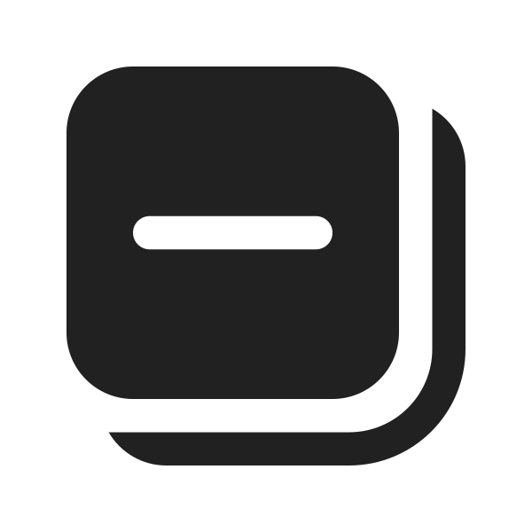 Ic Fluent Subtract Square Multiple 16 Filled