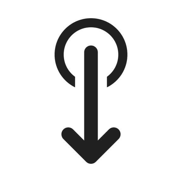 Ic Fluent Swipe Down 20 Filled