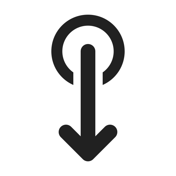 Ic Fluent Swipe Down 24 Filled