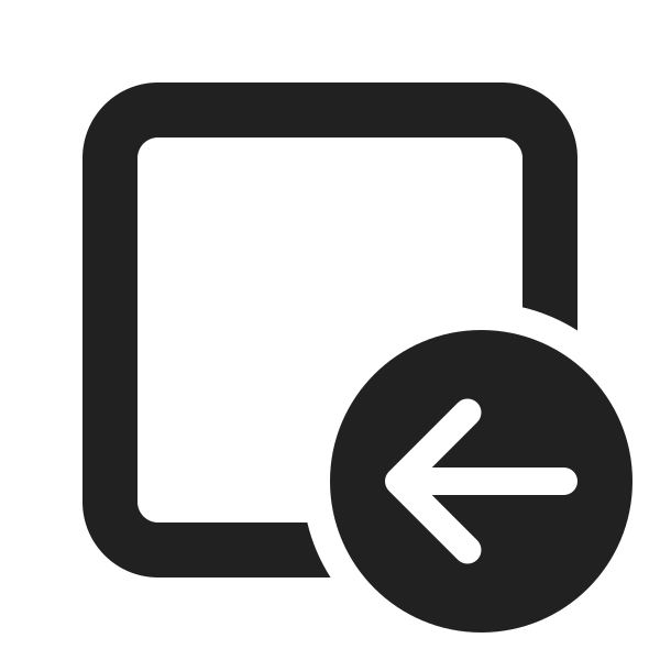 Ic Fluent Tab Arrow Left 24 Filled