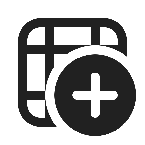Ic Fluent Table Add 16 Regular