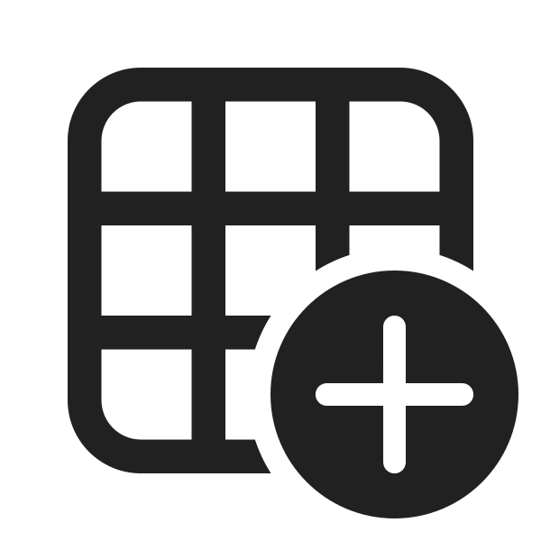 Ic Fluent Table Add 24 Regular