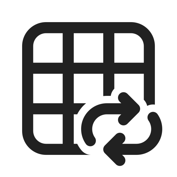 Ic Fluent Table Arrow Repeat All 24 Regular