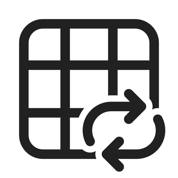 Ic Fluent Table Arrow Repeat All 28 Regular
