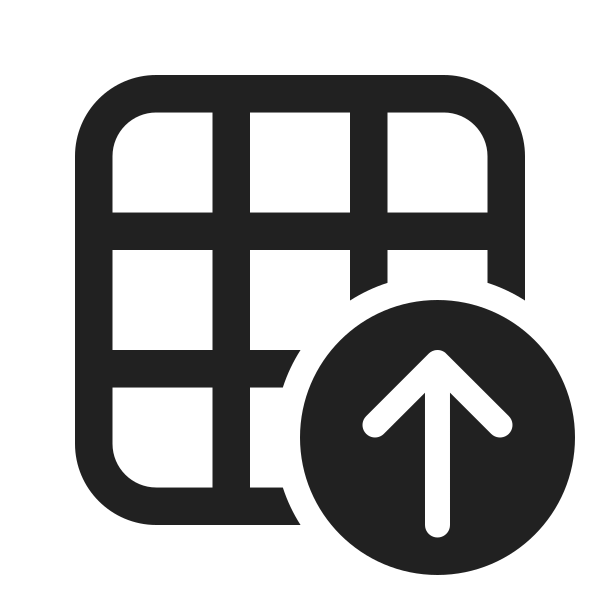 Ic Fluent Table Arrow Up 24 Regular