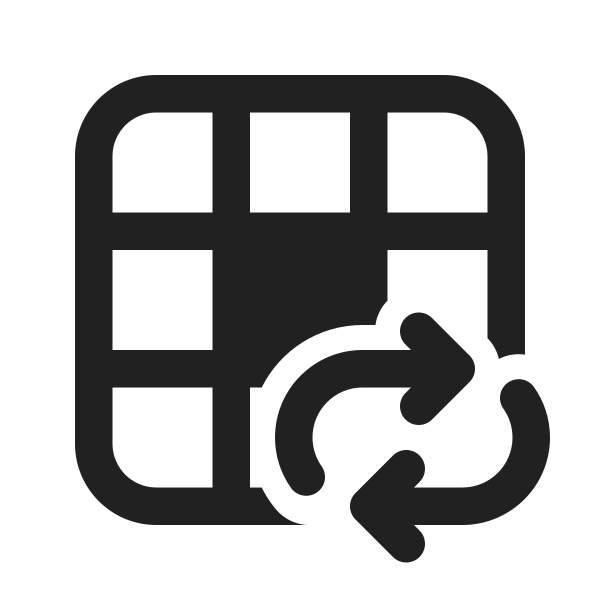 Ic Fluent Table Cell Center Arrow Repeat All 24 Regular