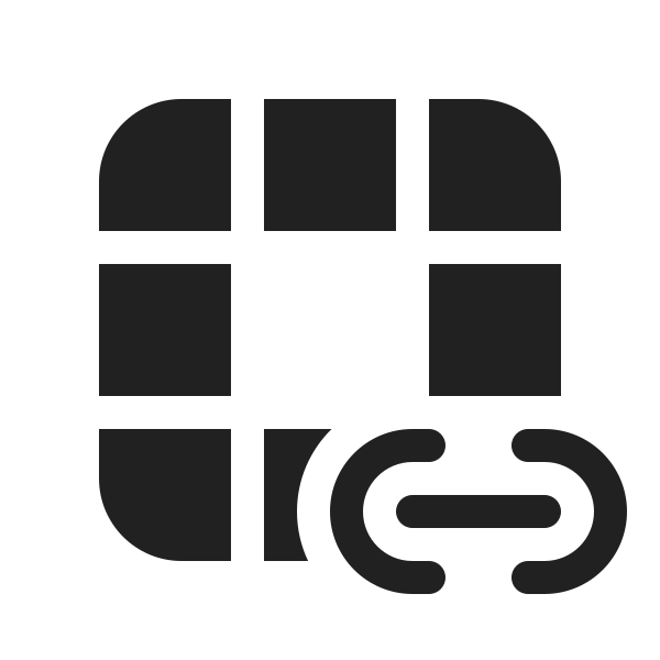 Ic Fluent Table Cell Center Link 20 Filled