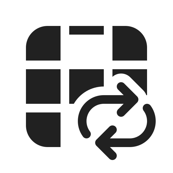 Ic Fluent Table Column Top Bottom Arrow Repeat All 20 Filled