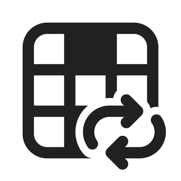 Ic Fluent Table Column Top Bottom Arrow Repeat All 24 Regular