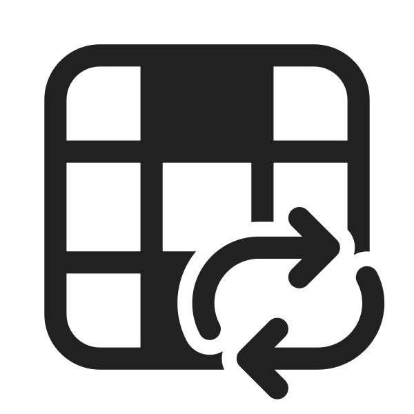 Ic Fluent Table Column Top Bottom Arrow Repeat All 28 Regular