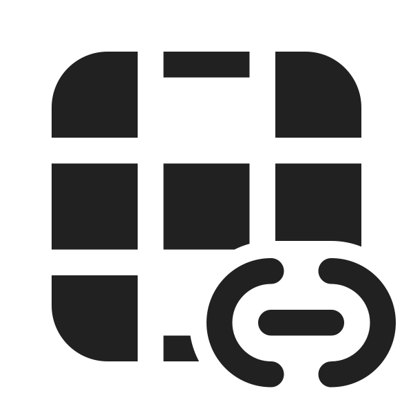 Ic Fluent Table Column Top Bottom Link 24 Filled