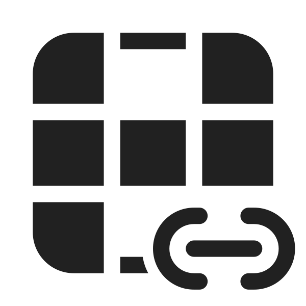 Ic Fluent Table Column Top Bottom Link 28 Filled