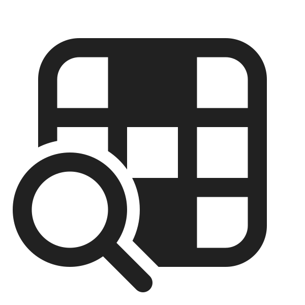 Ic Fluent Table Column Top Bottom Search 24 Regular