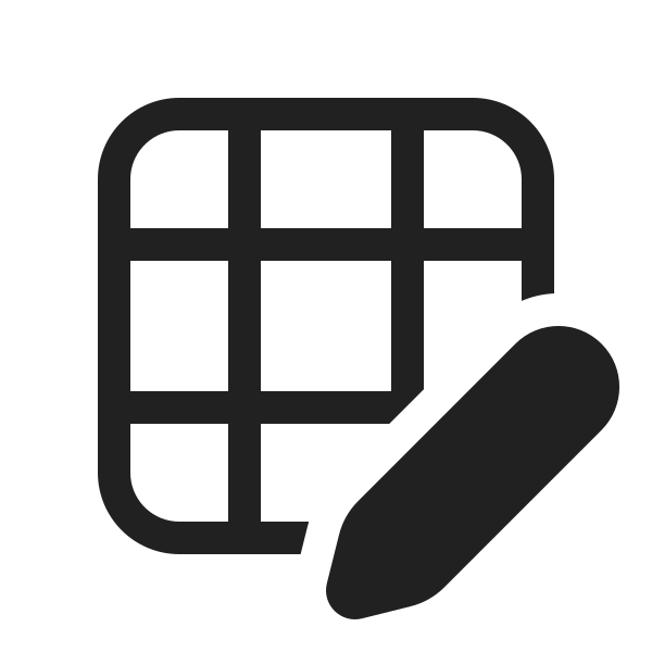 Ic Fluent Table Edit 20 Regular