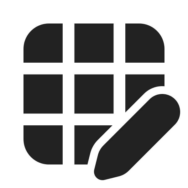 Ic Fluent Table Edit 24 Filled