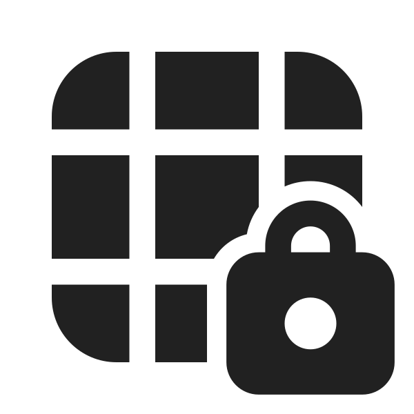 Ic Fluent Table Lock 32 Filled