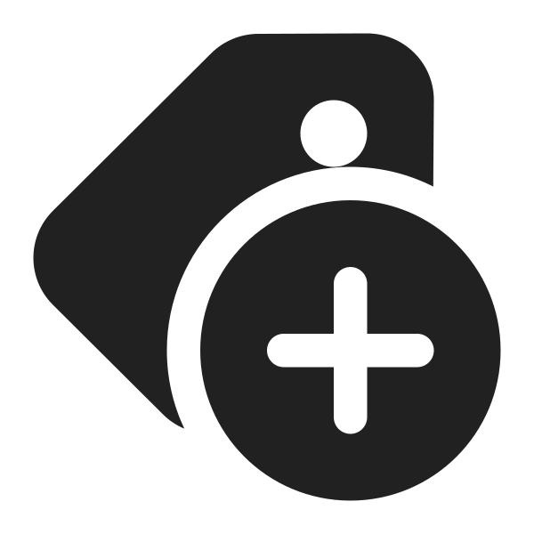 Ic Fluent Tag Add 16 Filled