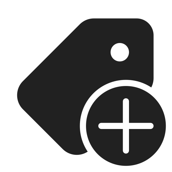 Ic Fluent Tag Add 28 Filled