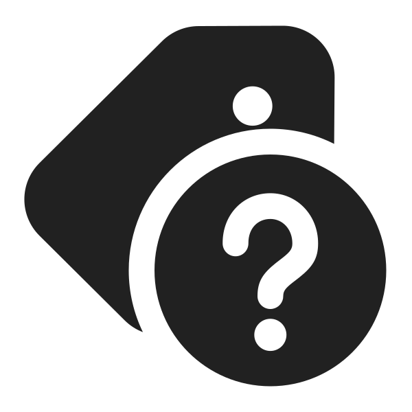 Ic Fluent Tag Question Mark 16 Filled