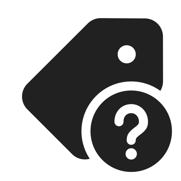 Ic Fluent Tag Question Mark 20 Filled